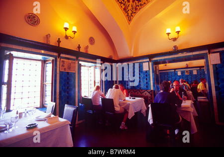 Pandelli l'un des plus anciens restaurants Istanbul 17ème siècle bâti Bazar Egyptien Eminonu Istanbul Turquie Banque D'Images