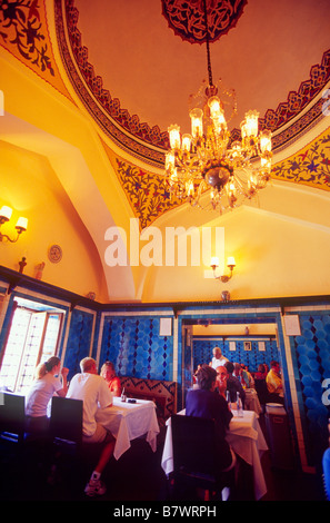 Pandelli l'un des plus anciens restaurants Istanbul 17ème siècle bâti Bazar Egyptien Eminonu Istanbul Turquie Banque D'Images