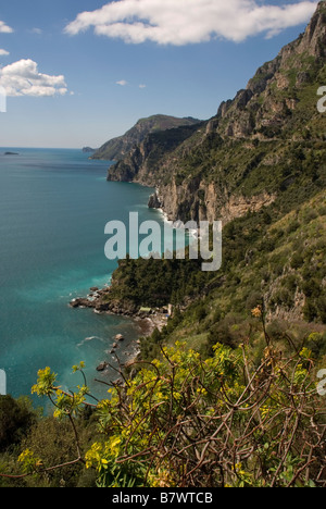 Côte d'Amalfi, près de Positano, Campanie, Italie Banque D'Images