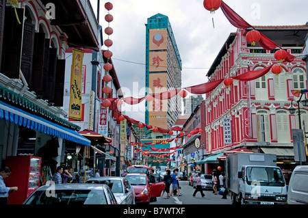 Chinatown Singapour Chine chinese streetshop store market center downtown Banque D'Images