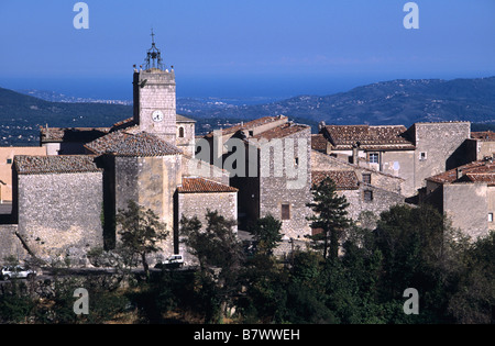 Village perché de Mons, Var, Provence, France Banque D'Images