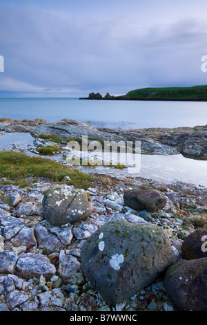 Île de Muck de Portmuck Islandmagee Larne Péninsule d'Irlande Banque D'Images