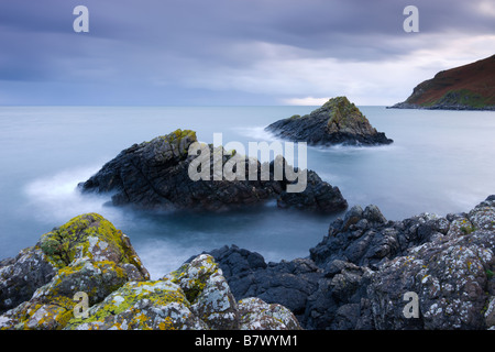 Murlough Bay Islands Causeway Coast le comté d'Antrim en Irlande du Nord Banque D'Images