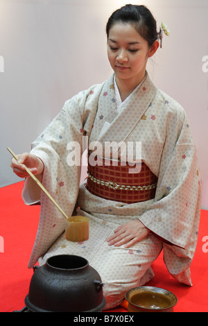 Cérémonie du thé à Tokyo Day à Londres 2009 Banque D'Images