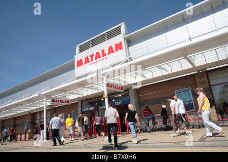 Magasin Matalan, Robin Retail Park, Wigan Banque D'Images