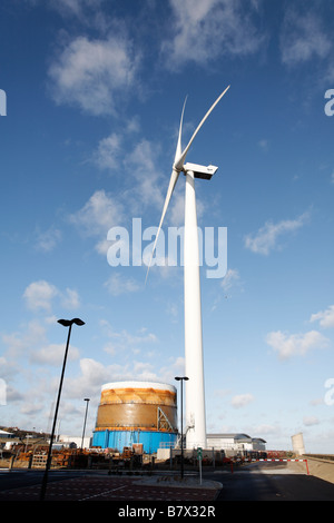 Grande éolienne appelé Gulliver Lowestoft Suffolk Angleterre Banque D'Images