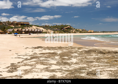 Afficher le long de la côte à Barra Beach près de Inhambane au sud du Mozambique. Banque D'Images