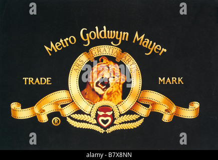 Logo Le logo MGM MGM MGM Année sigle : Metro Goldwyn Mayer - Banque D'Images