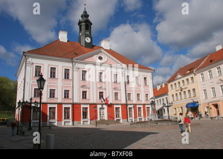 Hôtel de ville de Tartu, Estonie, Tartu Banque D'Images