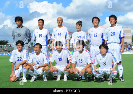 Nadeshiko et j league équipe OB Ligne Groupe jusqu'au 31 août 2008 Exposition football match entre JFA Fukushima Académie Nadeshiko et J League stade OB à Nishigaoka Tokyo Japon Photo de Atsushi Tomura AFLO SPORT 1035 Banque D'Images