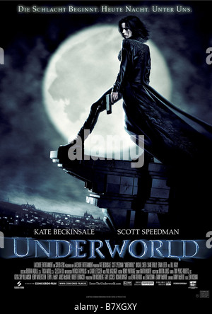 Underworld USA Année : 2003 Réalisateur : Len Wiseman (Ger) affiche de film Banque D'Images