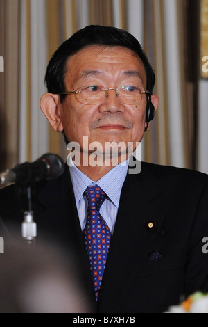 Kaoru Yosano 19 Septembre 2008 Actualités candidats pour le PADL président assister à une conférence de presse au Club de correspondant étranger Banque D'Images
