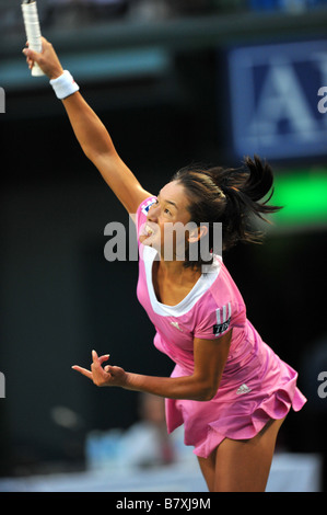 Kimiko Date Krumm JPN 28 SEPTEMBRE 2008 Tennis AIG Dimanche Séance de formation pour les Kei Nishikori AIG Japon Open Tennis Championships 2008 au Colisée Ariake Tokyo Japon Photo de Jun Tsukida AFLO SPORT 0003 Banque D'Images