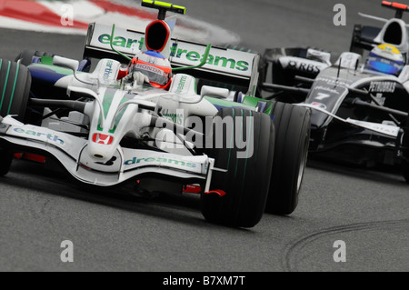 Rubens Barrichello Honda 12 OCTOBRE 2008 Rubens Barrichello de Formule 1 du Brésil et de l'écurie Honda Racing en action au cours de la F1 Grand Prix du Japon à Fuji Speedway à Shizuoka au Japon Photo par Masakazu Watanabe AFLO SPORT 0005 EN ALLEMAGNE Banque D'Images