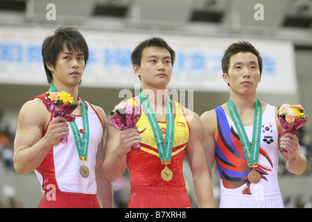 Hiroyuki Tomita JPN 16 NOVEMBRE 2008 Toyota de Gymnastique Artistique Gymnastique Barres parallèles de la concurrence internationale au Sky Hall Toyota Aichi Japon Photo par Akihiro Sugimoto AFLO SPORT 1080 Banque D'Images