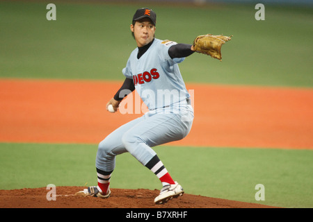 Junichi Tazawa 17 NOVEMBRE 2008 ENEOS Baseball Le 35e Championnat national de Baseball Amateur du Japon à Kyocera Dome Osaka Osaka Japon Photo par Akihiro Sugimoto AFLO SPORT 1080 Banque D'Images