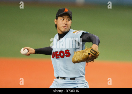 Junichi Tazawa 17 NOVEMBRE 2008 ENEOS Baseball Le 35e Championnat national de Baseball Amateur du Japon à Kyocera Dome Osaka Osaka Japon Photo par Akihiro Sugimoto AFLO SPORT 1080 Banque D'Images