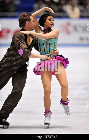 Nathalie Pechalat Fabian Bourzat FRA 29 NOVEMBRE 2008 Figure Skating ISU Grand Prix of Figure Skating 2008 Trophée NHK 2009 Danse sur glace Patinage libre au 1ème Gymnase Yoyogi Tokyo Japon Photo de Jun Tsukida AFLO SPORT 0003 Banque D'Images