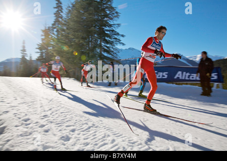 Magnus H gémir ni 17 janvier 2008 Magnus Hovdal Moan Combiné nordique de la Norvège est en concurrence au cours de la DKB FIS Coupe du monde de combiné nordique Gundersen individuel HS140 10km au Parc olympique de Whistler dans la vallée Callaghan British Columbia Canada Photo par Toshi Kawano AFLO 2021 Banque D'Images