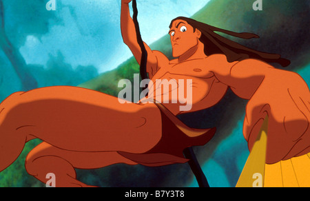 Tarzan Année : 1999 USA Réalisateur : Chris Buck, Kevin Lima Animation Banque D'Images