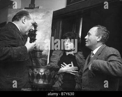 Roberto Rossellini, Anna Magnani Roma, Città Aperta Rome, ville ouverte Année : 1945 - Italie Tournage photo Banque D'Images