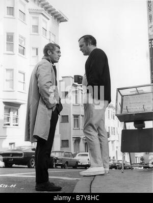 Bullitt Année : 1968 USA Réalisateur : Peter Yates Steve McQueen, Peter Yates Shooting photo Banque D'Images