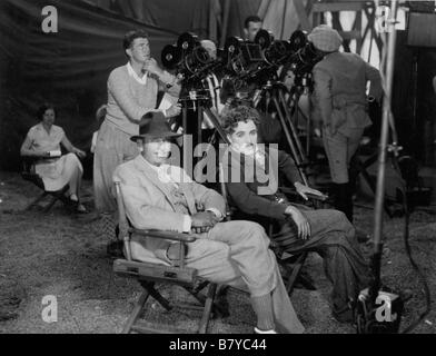 La ruée vers l'or Année : 1925 USA Douglas Fairbanks, Charlie Chaplin Réalisateur : Charles Chaplin Shooting photo Banque D'Images