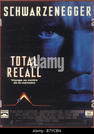 Total Recall Année : 1990 USA affiche, poster Réalisateur : Paul Verhoeven Banque D'Images