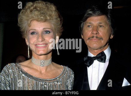 Charles Bronson Charles Bronson Charles Bronson, Jill Ireland fils épouse Marie-Laurence Harot Photo Banque D'Images