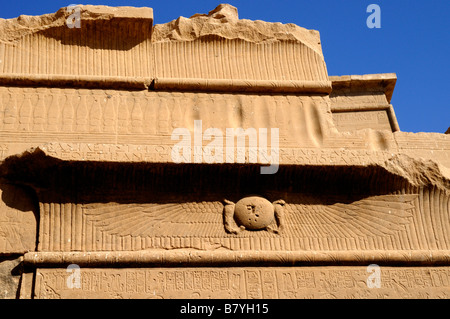 Le Temple d'Horus, Isis et Osiris sur l'île de Philae sur le Nil en Egypte Banque D'Images