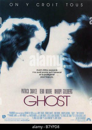 Ghost Année : 1990 USA Demi Moore Affiche, Directeur de l'affiche : Jerry Zucker Banque D'Images