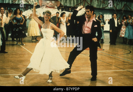 Graisse Graisse Année : 1978 USA Olivia Newton John, John Travolta Réalisateur : Randal Kleiser Banque D'Images