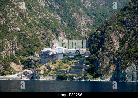 Monastère de Dionysiou sur Athos, Grèce Banque D'Images