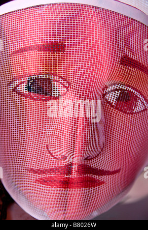 Masque de danse festival traditionnel du Nicaragua de moustiques fil mesh, tels que portés au Festival de San Sebastian Banque D'Images