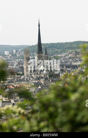 Vue aérienne de Rouen france Banque D'Images