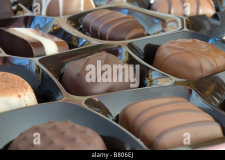 Dans une boîte de chocolats Banque D'Images
