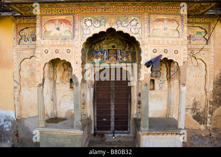 Vieux Haveli Bikaner Rajasthan Inde Banque D'Images