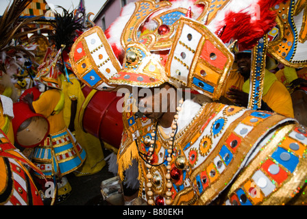 Section Rhythem Junkanoo Junkanoo Boxing Day Parade, Nassau, Bahamas Banque D'Images