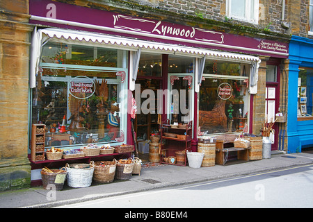 Atelier d'artisanat/dans Lynton, Devon, England, UK Banque D'Images