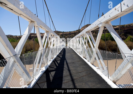 Dewey pont suspendu, construit en 1916, est le plus long pont suspendu de l'Utah Banque D'Images