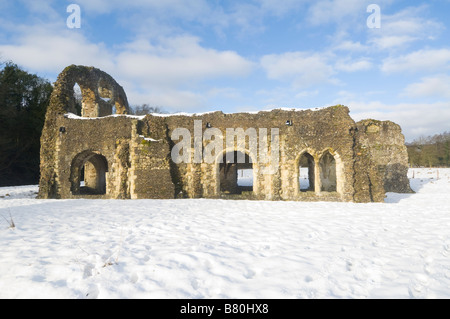 Waverley Abbey Ruins Surrey UK Banque D'Images