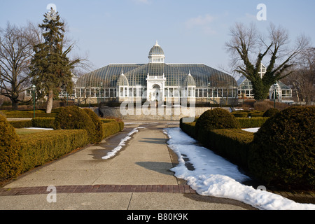 Franklin Park Conservatory en hiver Banque D'Images