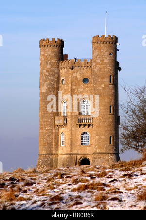 BROADWAY TOWER DANS LE WORCESTERSHIRE ENGLAND UK Banque D'Images