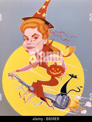 Bewitched Série TV 1964-1972 USA créée par Sol Saks Poster Banque D'Images