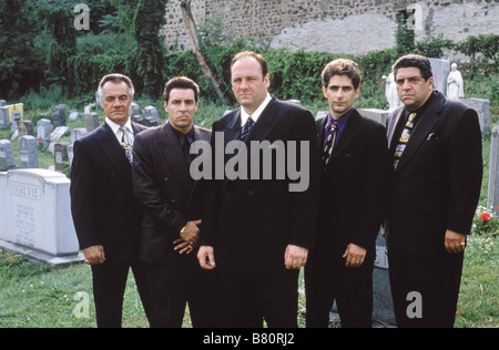 The Sopranos Série TV 1999-2007 USA 2000 Saison 2 créée par David Chase Michael Imperioli, James Gandolfini, Tony Sirico, Steve Van Zandt, Vincent Pastore Banque D'Images