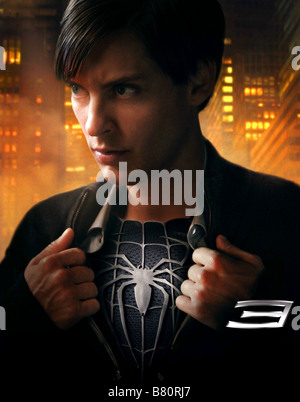 Spider man 3 Année : 2007 USA Affiche / Poster Tobey Maguire Réalisateur : Sam Raimi Banque D'Images