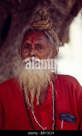 Portrait d'un Indien Sadhu Banque D'Images
