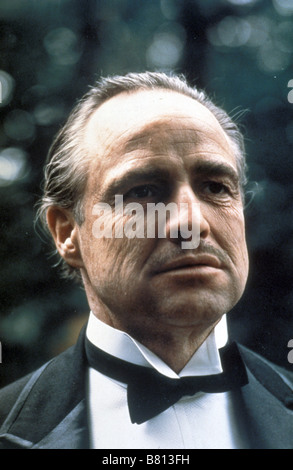 Le parrain Année : 1972 USA Marlon Brando Réalisateur : Francis Ford Coppola Banque D'Images