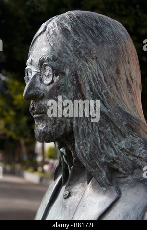 Statue de John Lennon sur Gran Canaria dans les îles Canaries. Banque D'Images