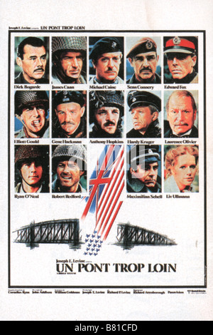 Un pont trop loin Année : 1977 - uk usa affiche, poster Directeur : Richard Attenborough Banque D'Images